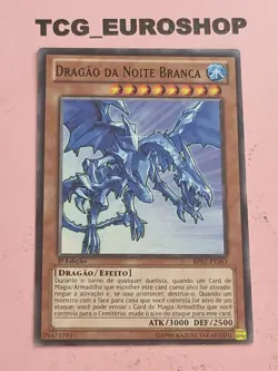 White Night Dragon ● YUGIOH ● BP02 ● RARE ● PORTUGUESE ● 2013 ● NM #2648 - Image 1