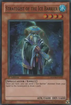 Yugioh! LP Strategist of the Ice Barrier - HA04-EN052 - Super Rare - 1st Edition - Image 1