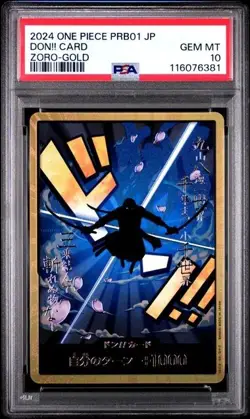 GOLD ZORO DON Card One Piece 2024 PRB01 Premium Booster THE BEST Japanese PSA 10 - Image 1