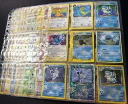 Lot of 90 ALL HOLO Vintage Pokemon Card Binder Collection - Image 1