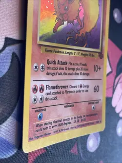 Pokemon TCG Flareon Jungle 3/64 Holo Unlimited Holo Rare Vintage 1999 Card LP - Image 5