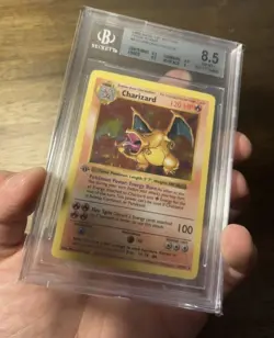 1st Edition Shadowless 1999 Rare BGS 8.5 Pokemon Card Charizard Base Set #4 Holo - Image 3