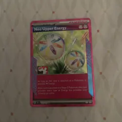 Pokemon Trading Card Game Neo Upper Energy Pokemon Center Stamped - Image 1