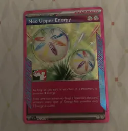 Pokemon Trading Card Game Neo Upper Energy Pokemon Center Stamped - Image 2