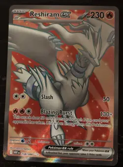 Pokemon TCG Reshiram EX 158/086 White Flare Ultra Rare Card Mint Condition - Image 1