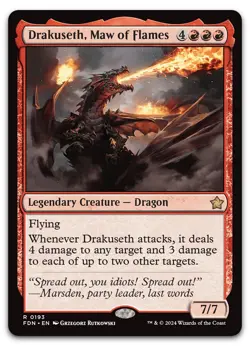 Drakuseth, Maw of Flames #193 (NM) Foundations FDN Magic MTG - Image 1