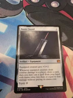 Buster Sword Final Fantasy Regular MTG Card 0255 NM Condition - Image 1