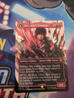 Clive, Ifrit's Dominant Borderless Final Fantasy MTG Card Magic: The Gathering - Image 1