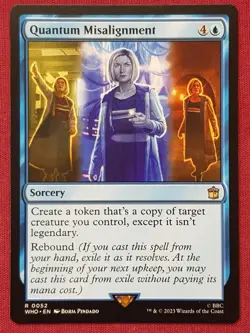 Magic The Gathering DOCTOR WHO QUANTUM MISALIGNMENT blue card MTG - Image 1