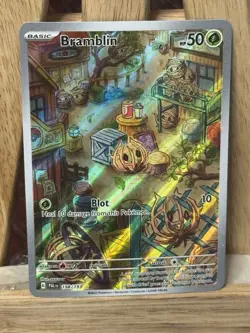 Bramblin 198/193 Paldea Evolved Illustration Rare IR Pokemon Near Mint NM- - Image 1
