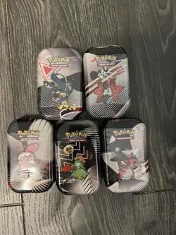 Pokemon Black Bolt & White Flare Assorted Mini Tin - Sealed - Image 1