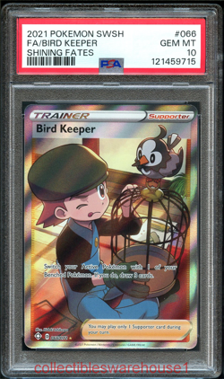 Pokemon Shining Fates Bird Keeper 066 PSA 10 - Image 1
