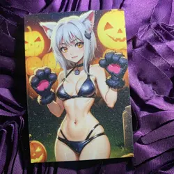 Koneko Toujou HIGH SCHOOL DxD Halloween Goddess Girl Waifu Card Pumpkin - Image 1