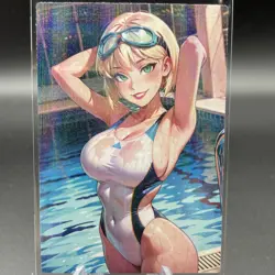 Power Girl Anime Waifu Card Doujin ACG Goddess Holo - Image 1