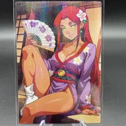 Star Fire Teen Titans Anime Waifu Card Doujin ACG Goddess Holo - Image 2