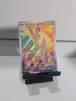 Pokemon TCG Rapidash Destined Rivals Art Rare Card 189/182 Illustration Rare - Image 1