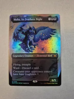 Maha, Its Feathers Night Borderless Bloomburrow MTG Card 0289 Foil - Image 1