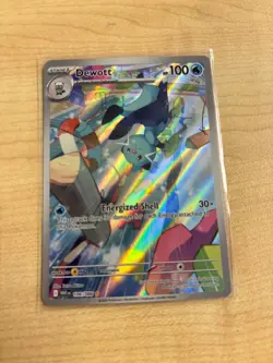 Pokemon TCG Dewott 106/086 SV White Flare Illustration Rare English Card - Image 1