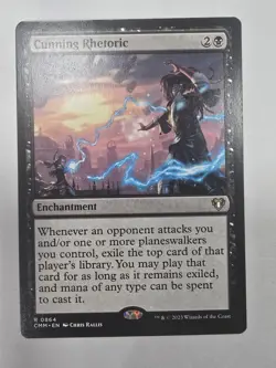 Cunning Rhetoric Commander Masters Regular Magic The Gathering - Image 1