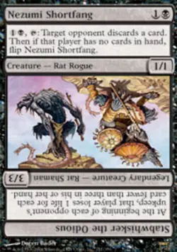 MTG Nezumi Shortfang, Champions of Kamigawa, Heavily Played, English - Image 1