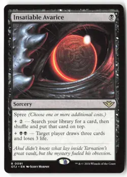 Insatiable Avarice - Outlaws of Thunder Junction (91) - MTG - Image 1