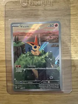 Pokemon TCG Victini Illustration Rare Black Star Promo SVP 208 Mint Condition - Image 1