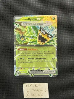 Pokemon Prismatic Evolutions - Teal Mask Ogerpon Ex - 012/131 - Full Art - M/NM - Image 1