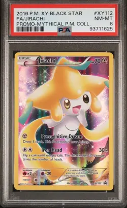 PSA 8 2016 Pokemon Jirachi XY112 Mythical Premium Collection Black Star Promo - Image 1