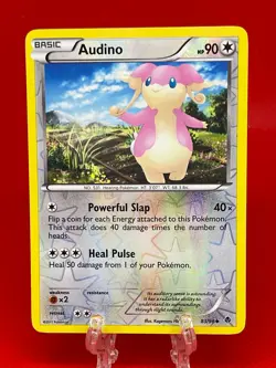 Pokemon TCG Audino B&W Emerging Powers 83/98 Reverse Holo English 2011 NM - Image 1