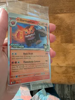 Pokemon TCG Pre release Promos Staff Sealed Set Of 4 Miscut Journey Together - Image 2