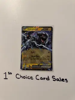 Zekrom ex 034/086 Double Rare Pokemon TCG Sv: Black Bolt Pokemon TCG - Image 1
