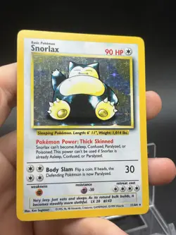 1999 Pokemon Jungle Snorlax #11 Holo No Symbol Error 11/64 - Image 2