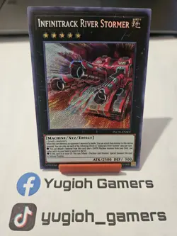 Yu-Gi-Oh Infinitrack River Stormer INCH 1st Edition Secret Rare Light Played - Image 1