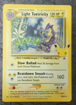 Light Toxtricity SWSH137 SWSH: Sword & Shield Promo Cards Holo - Image 1