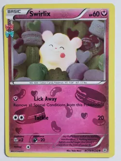 HOLO Swirlix RC19/RC32 LP - Yuka Morii Clay Art XY Generations Pokemon Card - Image 1