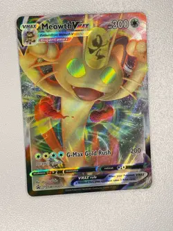 Meowth VMAX SWSH005 SWSH: Sword & Shield Promo Cards Holo - Image 1