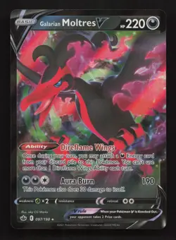 Galarian Moltres V 097/198 - Chilling Reign - Pokemon Card - Near Mint - Image 1