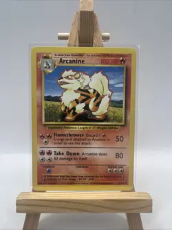 Arcanine 23/102 Base Set 1999 WOTC Vintage Pokemon Card TCG - LP - Image 1