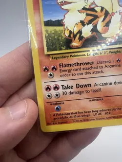 Arcanine 23/102 Base Set 1999 WOTC Vintage Pokemon Card TCG - LP - Image 5