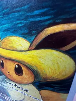 *CUSTOM* Eevee with Felt Hat Full Art Handmade Card Gift TCGKITTEN - Image 2