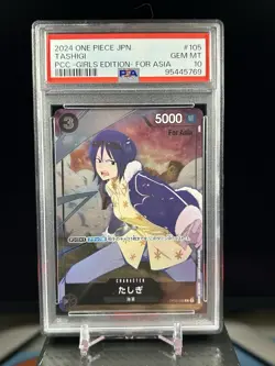 2023 ONE PIECE JPN PREM CARD COLL -GIRLS ED- #105 TASHIGI PSA 10 - Image 1