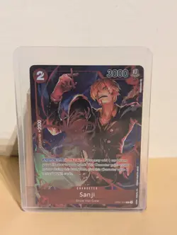 One Piece Card Game: Sanji Black Leg Card Rare HQ Proxy Custom Cards OP01-013 - Image 1