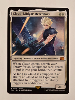 Cloud, Midgar Mercenary M0010 Regular Final Fantasy Magic the Gathering - Image 1
