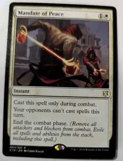 Mandate of Peace Commander 2019 - MTG RARE - Image 1
