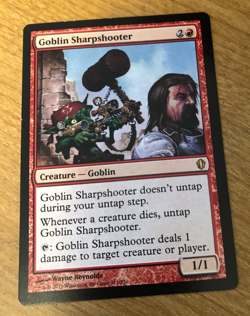1x Goblin Sharpshooter NM English Commander 2013 MTG Magic - Image 1