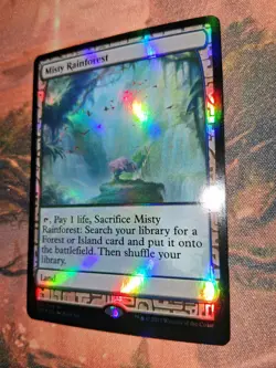 MTG Misty Rainforest Foil Zendikar Expeditions NM - Image 2