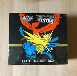 POKEMON HIDDEN FATES ELITE TRAINER BOX LEGENDARY BIRDS ENGLISH SEALED OVP - Image 1