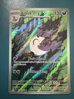 Pokemon TCG Arbok 176/162 Temporal Forces Illustration Rare - Image 2