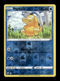 Psyduck Reverse Holo Common SWSH10: Astral Radiance 028/189 NM Pokemon LP - Image 1