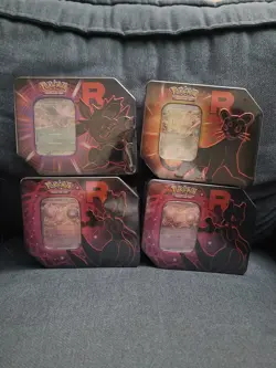 Pokemon Team Rocket TIN 4 In Total SEALED NEW 2 Mewtwo 1 Persian 1 Nidoking - Image 1